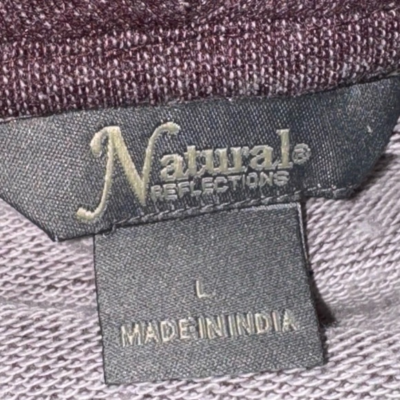 Natural reflections, cowl neck sweatshirt top. Ribbed sleeve/bottom comfy💜 - Picture 5 of 7